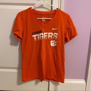 NIKE Clemson Short Sleeve DriFit Shirt